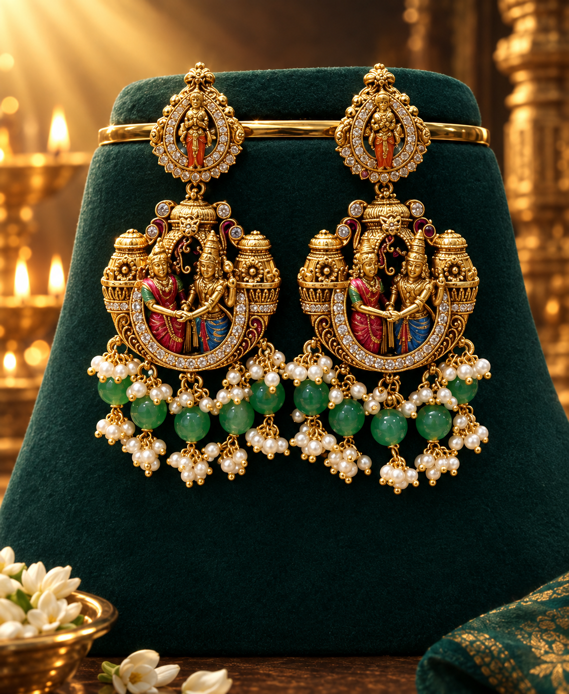 Handpainted Necklace Set.